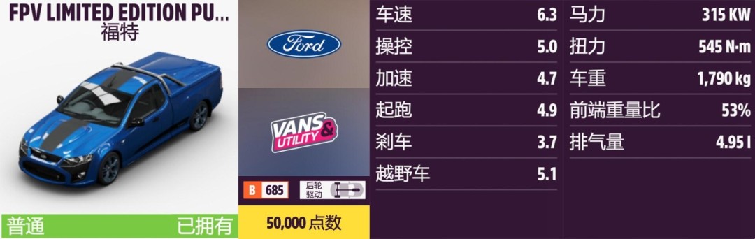 《地平线5》福特全收集指南