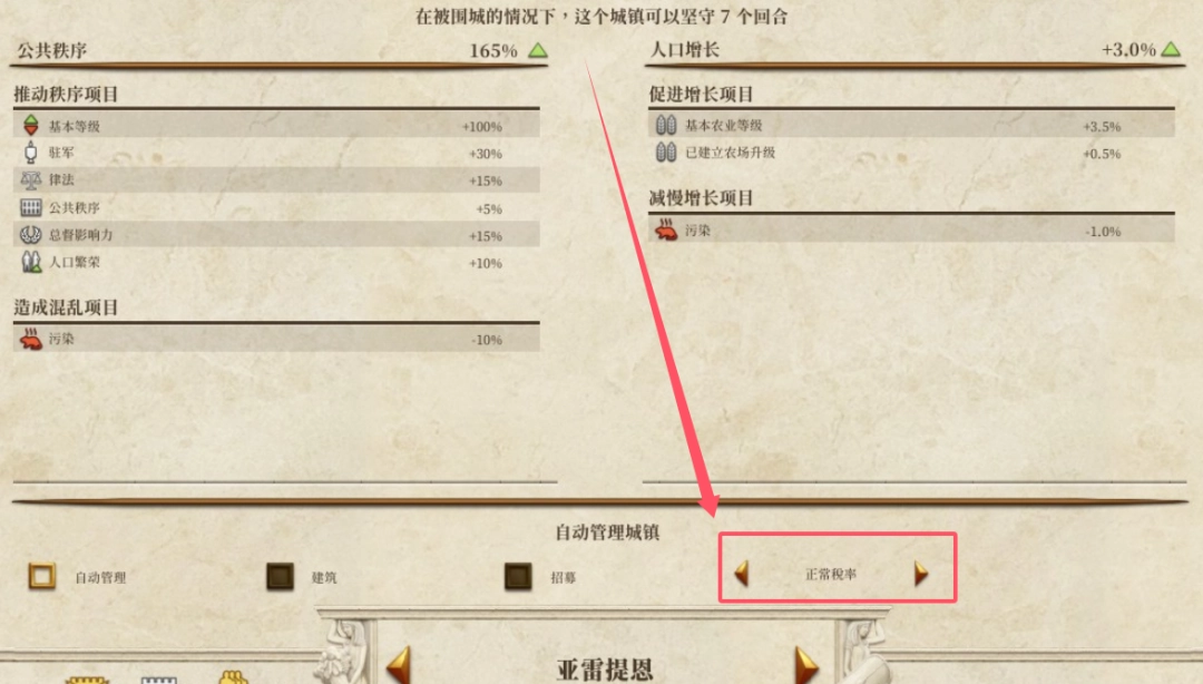 《全面战争：罗马》税率系统分享