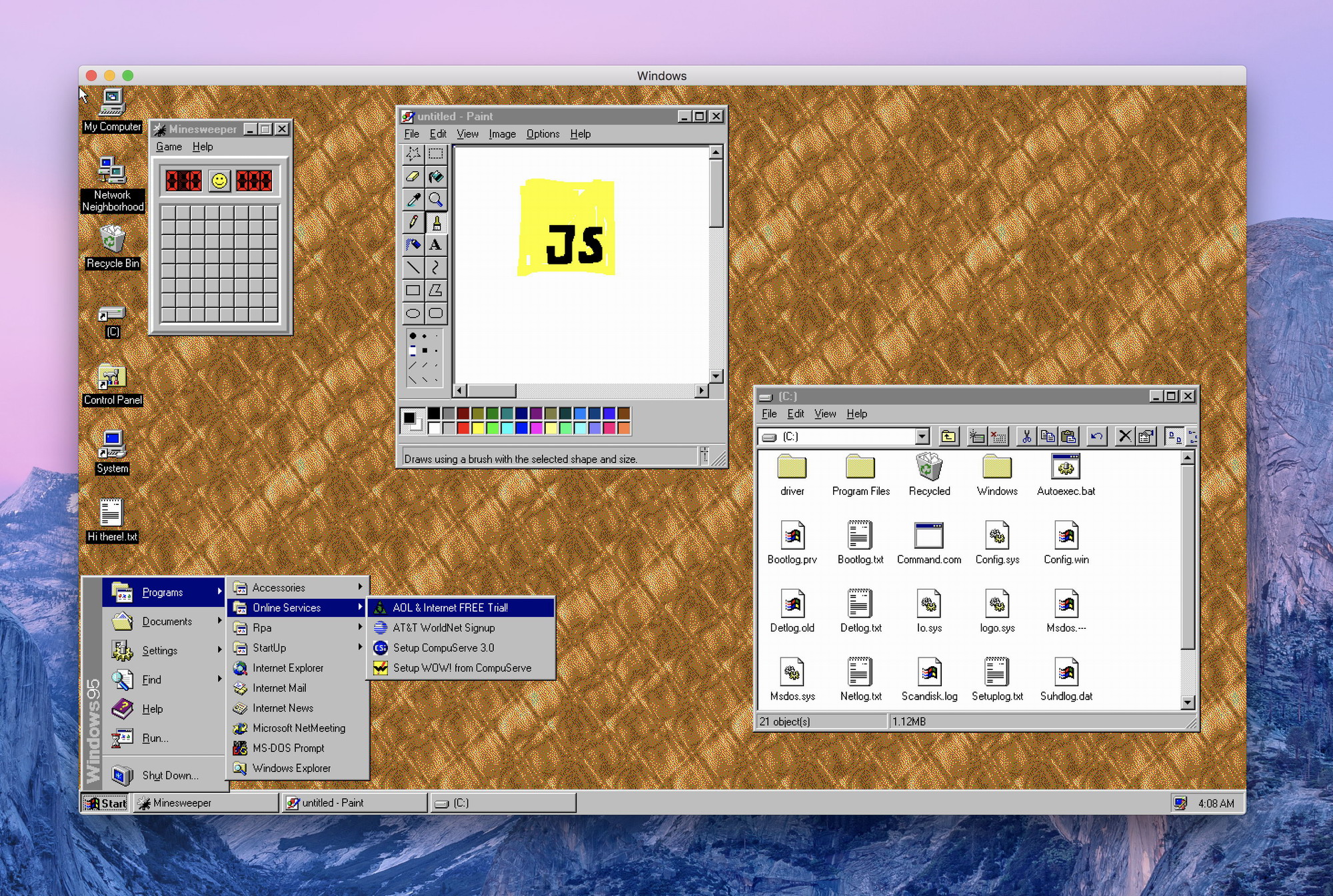 大年夜神将Windows 95挨包成免费步伐 兼容Win/Mac/Linux