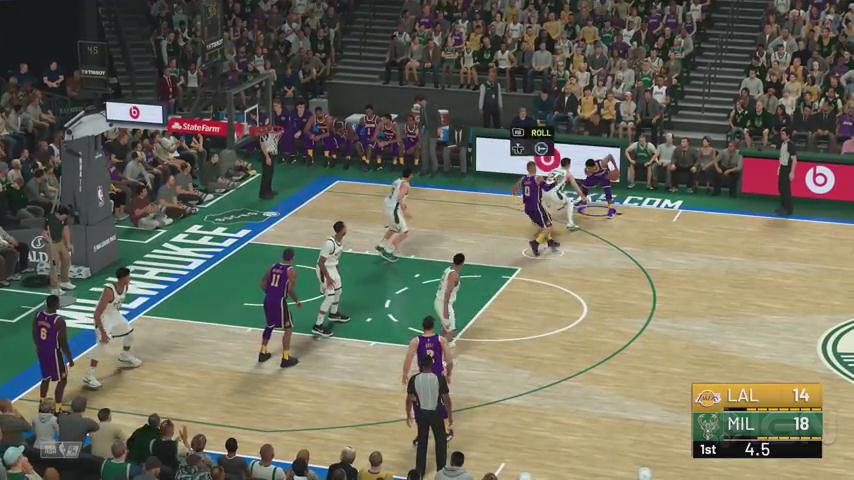 《NBA 2K19》湖人VS雄鹿 首节完整实机演示