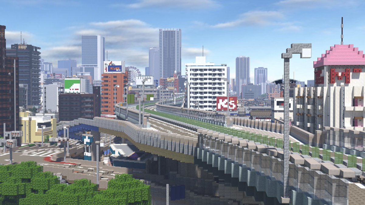 玩家用《我的世界》还原日本城市 乍看之下以假乱真