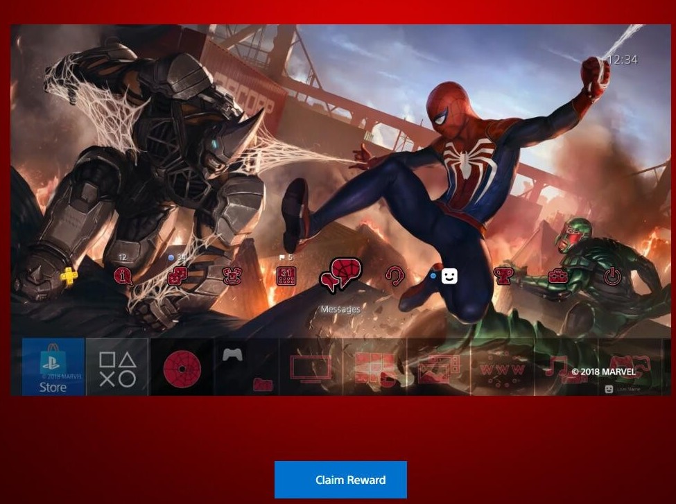 《蜘蛛侠》PS4免费主题支布 蜘蛛侠大年夜战犀牛人