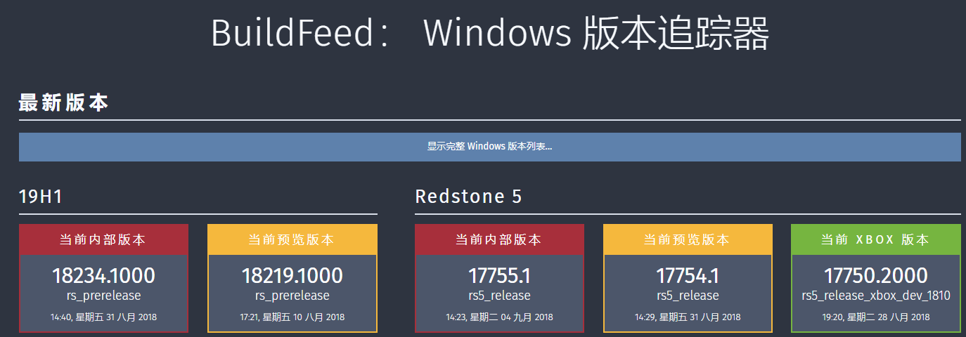 Windows 10 19H1新版止将推收：或为Build 18234