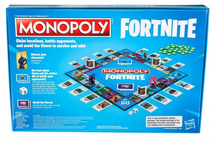 大逃杀棋盘游Fortnite Monopoly10月1日上市开卖