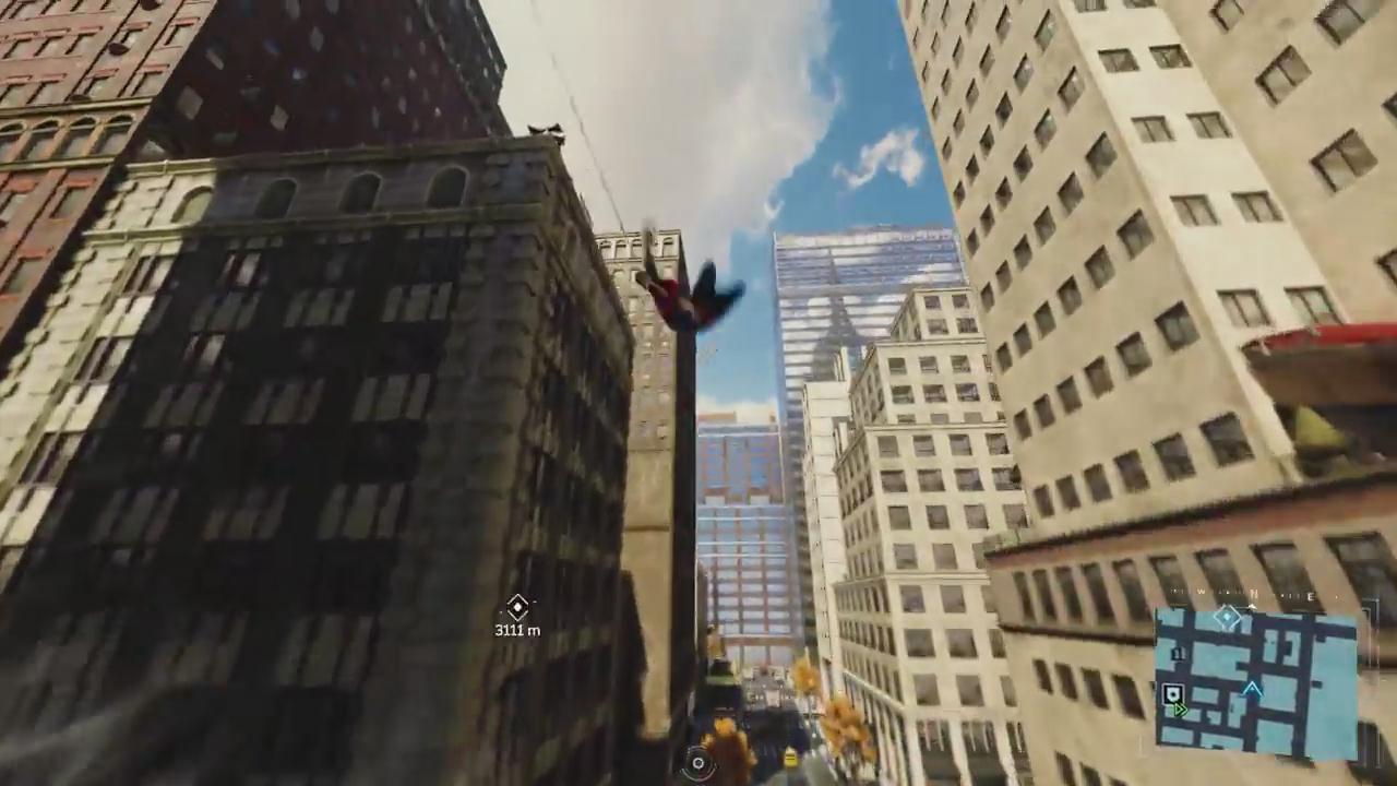 《漫威蜘蛛侠》穿梭整个纽约城演示 畅爽无比