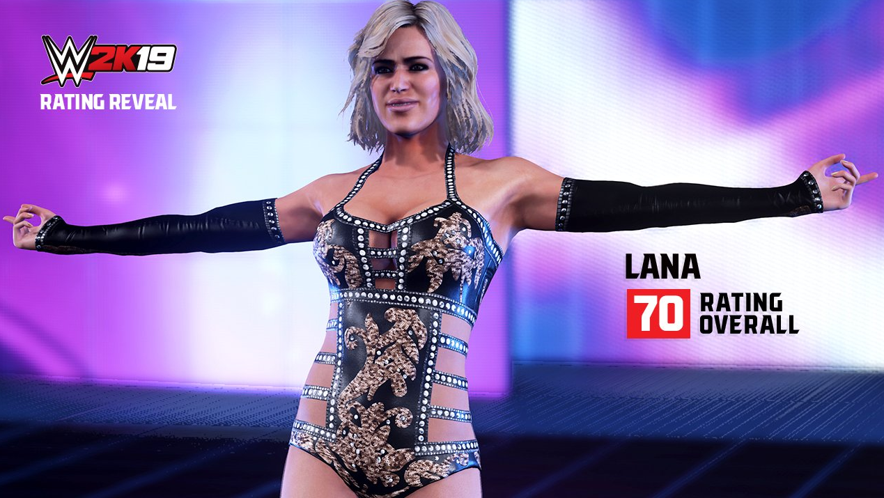 《WWE 2K19》摔角足评分更新 好女悍将推娜获70分