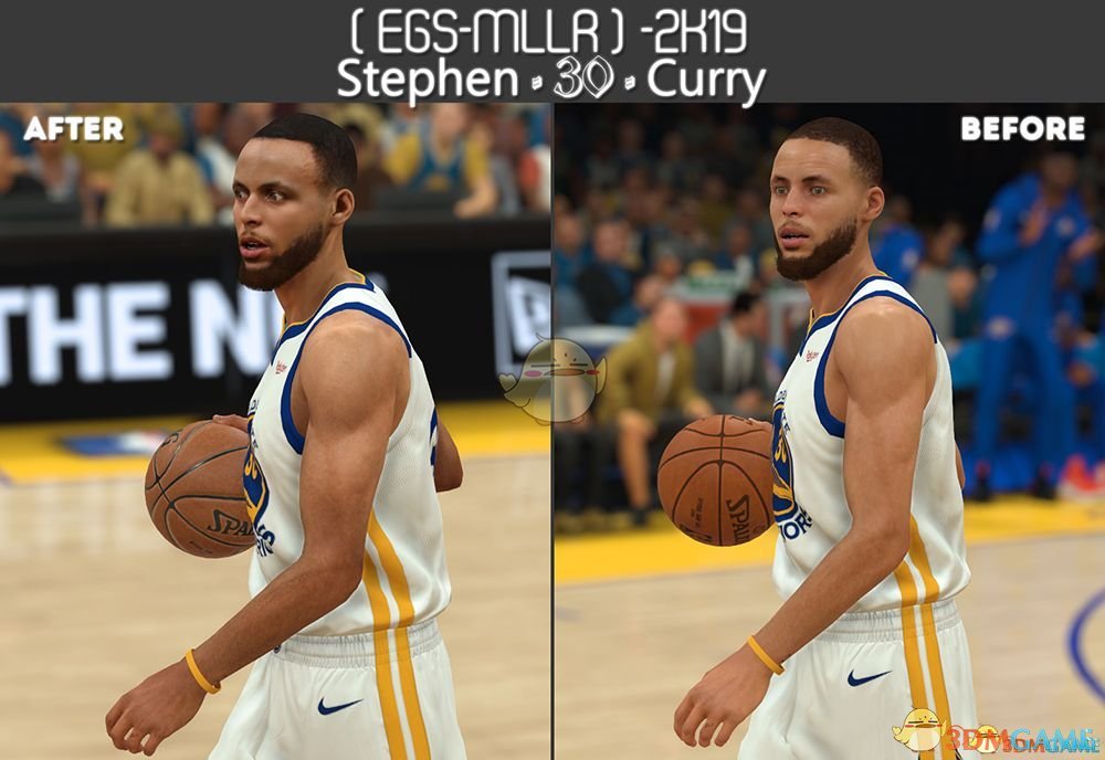 《NBA 2K19》斯蒂芬·库里薄发和短发MOD