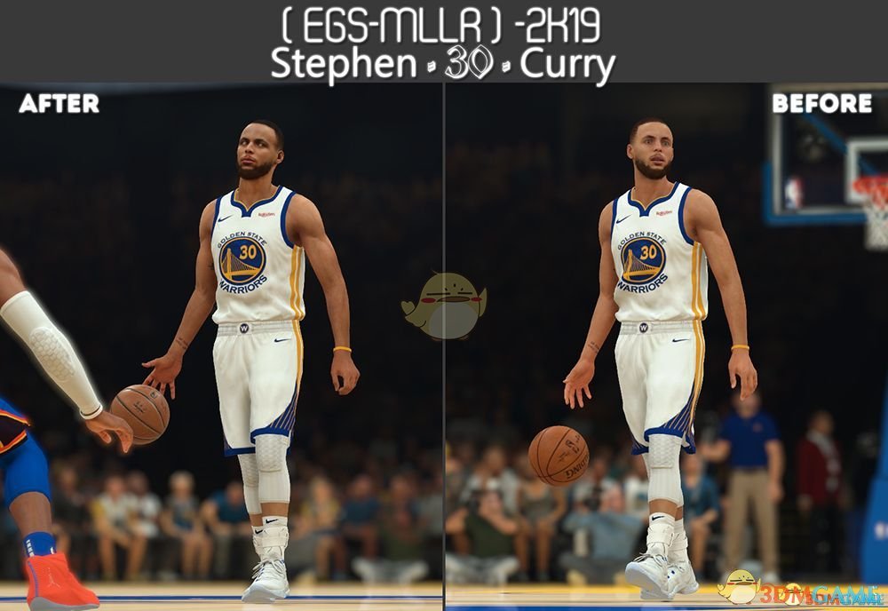 nba2k19斯蒂芬库里薄发和短发mod