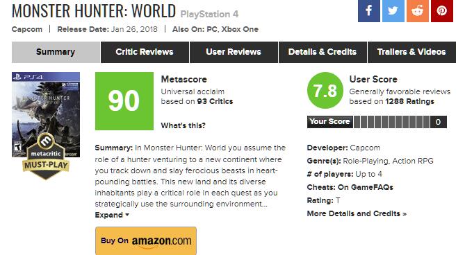 Metacritic为游戏添加“必玩”标签 今年这13款不得不玩