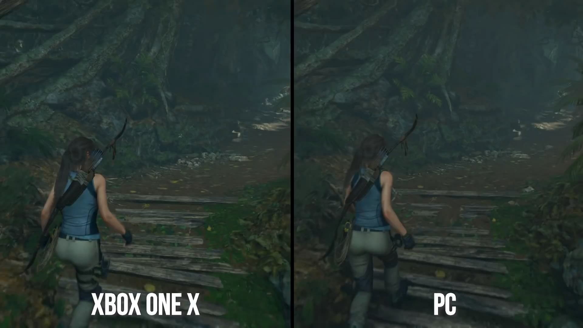 《古墓丽影：阳影》PC与XboxOneX版画里对比 PC版更棒