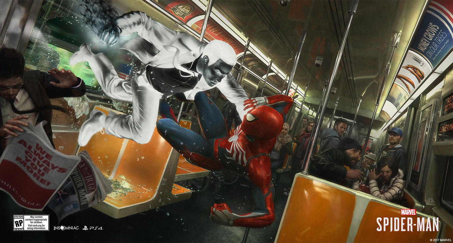 《漫威蜘蛛侠》精美艺术概念图 超级英雄激战不休