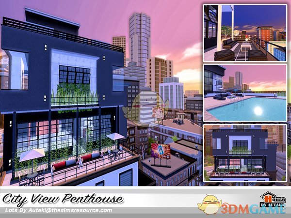 《模拟人生4》城市景观顶楼住宅MOD