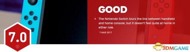 IGN重评Switch：8.3分 兑现了起初的承诺