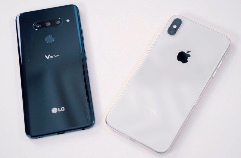 LG V40 ThinQ对比iPhone XS Max 您喜好哪个？对比