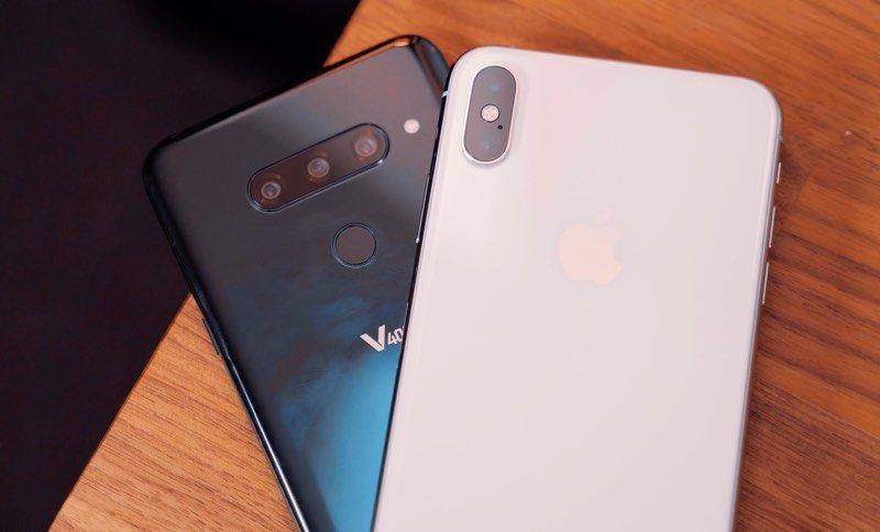 LG V40 ThinQ对比iPhone XS Max 您喜好哪个？