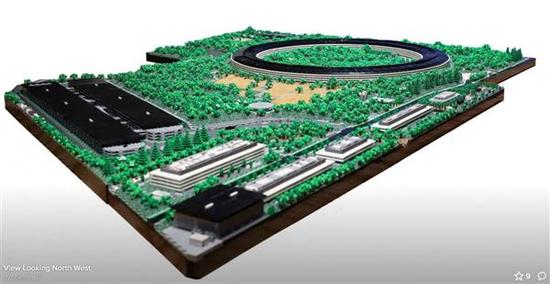 牛人用乐高搭出Apple Park：用了8万多块积木