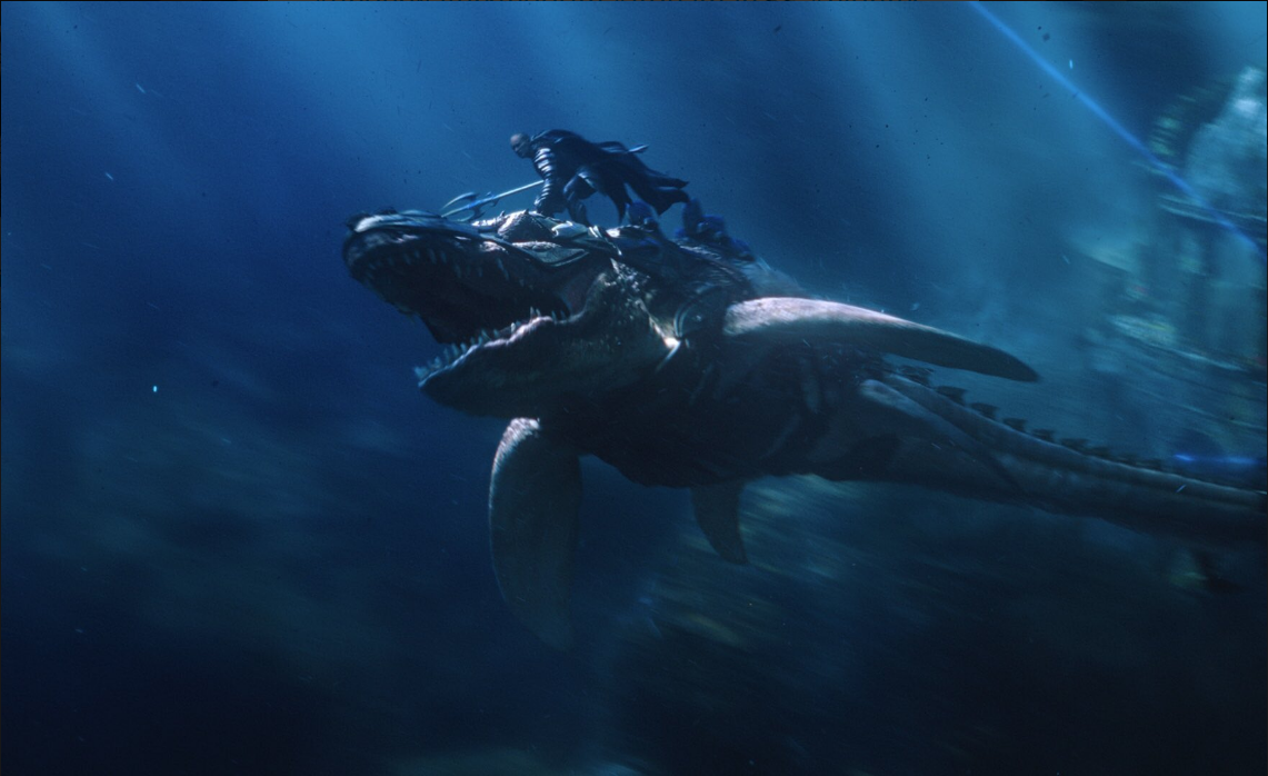 《海王》导演公布新剧照 两种巨型海底动物曝光