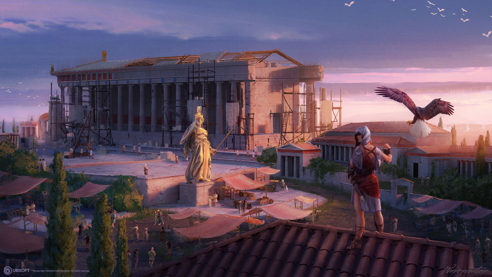 《刺客信条：奥德赛》海量艺术原画欣赏 游戏场景太美了