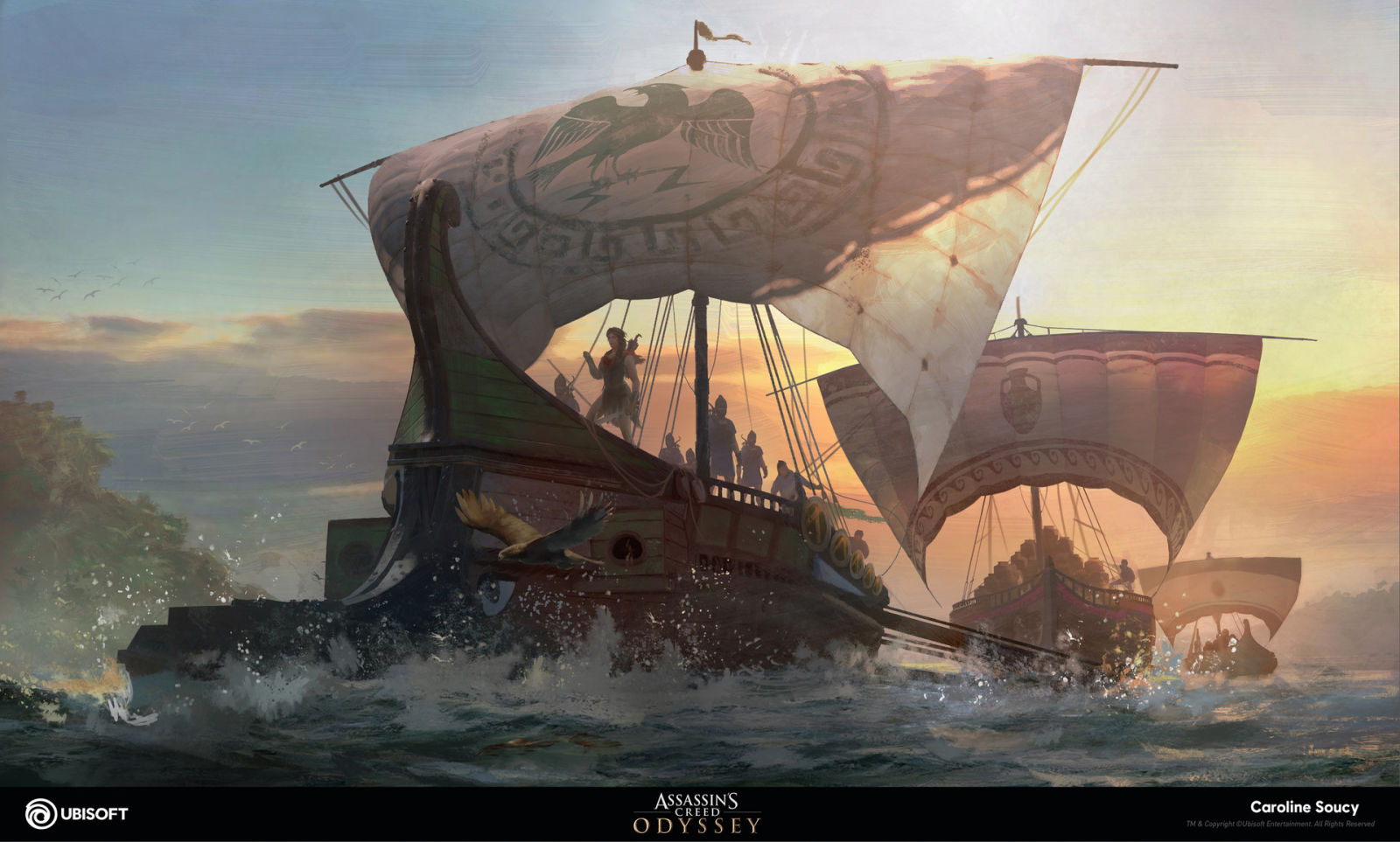 《刺客信条：奥德赛》海量艺术原画欣赏 游戏场景太美了