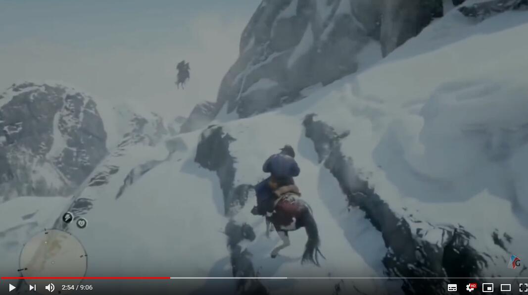 《荒野大镖客2》搞笑瞬间视频 老汉推车天外飞马