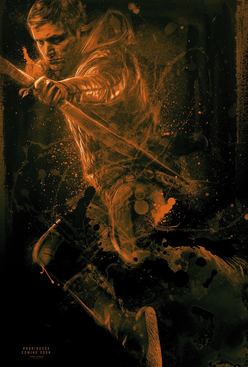 《罗宾汉:起源》电影海报 年轻罗宾汉弯弓搭箭
