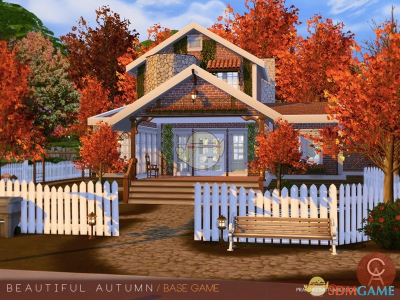 《模拟人生4》美丽的秋季别墅MOD