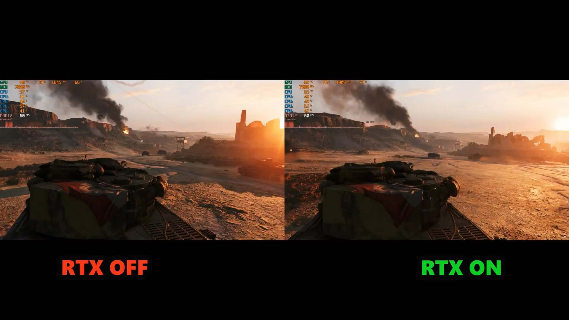 《战地5》光线追踪开启与不开启画面对比 差别大吗？