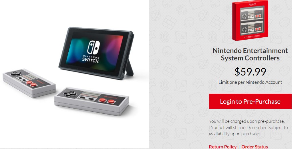 你的情怀售价416元！Switch专属NES手柄预售开启