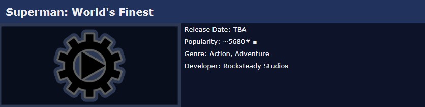 Rocksteady“超人”新做已正在中网上架 或于TGA公开