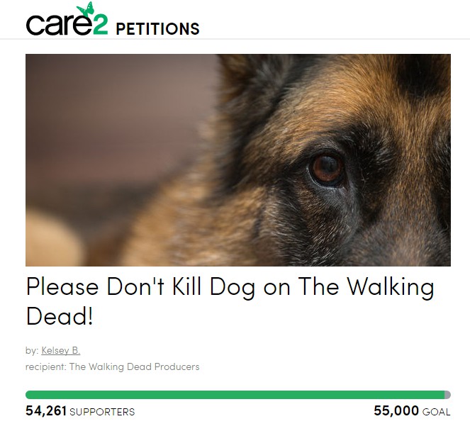 五万粉丝请愿：请让《行尸走肉》弩哥的狗狗活着