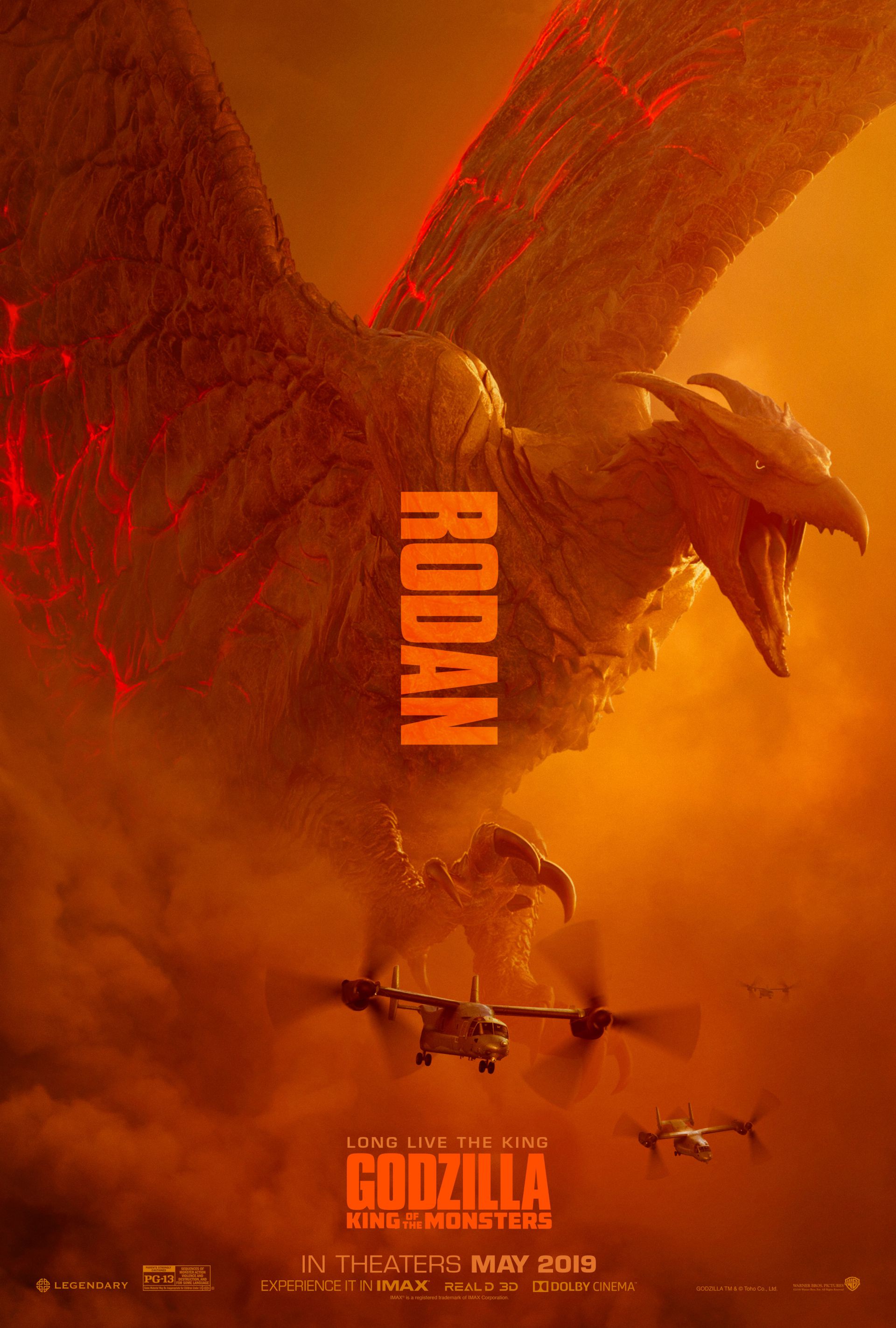 《哥斯拉2：怪兽之王》新海报 四大怪兽震撼亮相