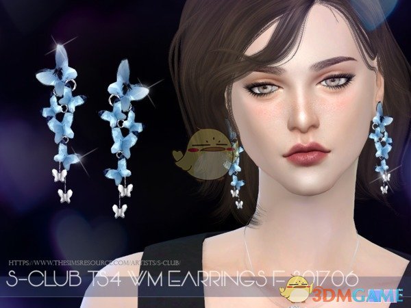 《模拟人生4》女性蝴蝶耳环MOD