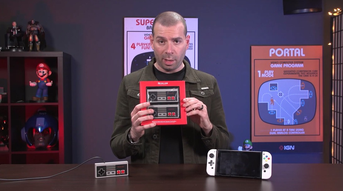 您们揭着电视玩便好！IGN开箱Switch专属版NES足柄