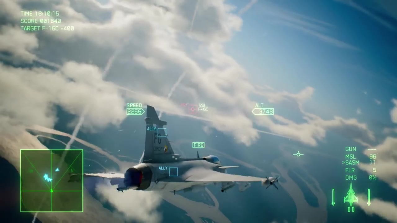 小众风格《皇牌空战7》战机介绍视频第八部狮鹫战机
