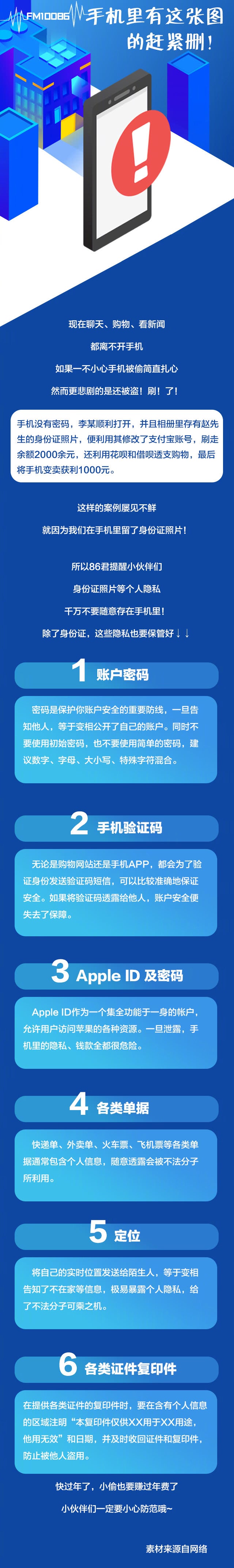 中国挪动提示用户：足机里的身份证照片即刻判断删除