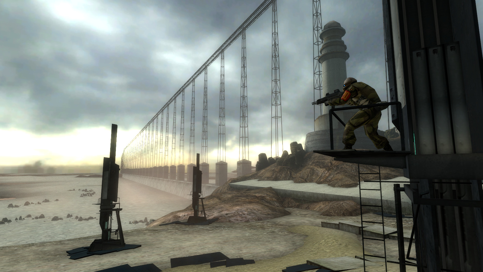《半条命2》新MOD视频及截图 还原早期概念版游戏