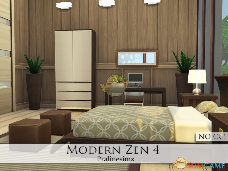 《模拟人生4》白色双层现代住宅MOD