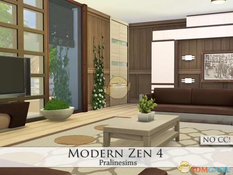 《模拟人生4》白色双层现代住宅MOD
