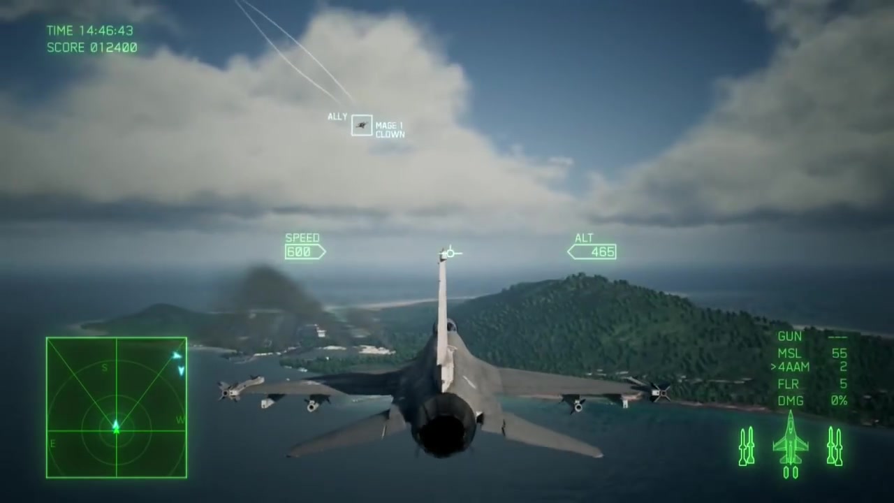 《皇牌空战7：未知空域》开场半小时流程演示视频