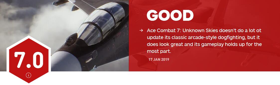 《皇牌空战7》制作人质疑IGN北美评分：对你们很失望