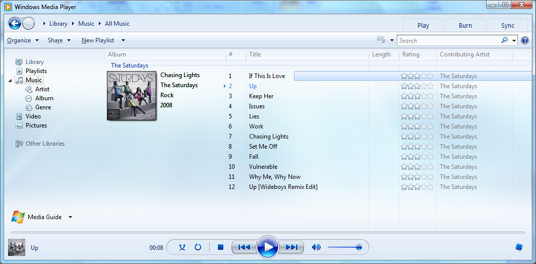 ΢ʼرWindows 7 Windows Media Playerֹ