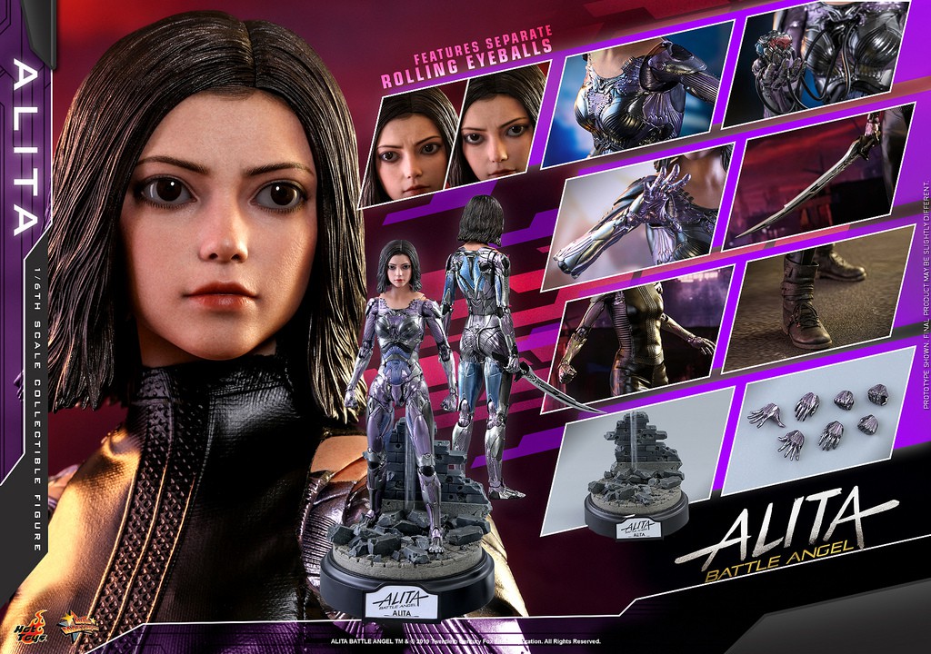 《阿丽塔:战斗天使》女主角阿丽塔模型 机械感