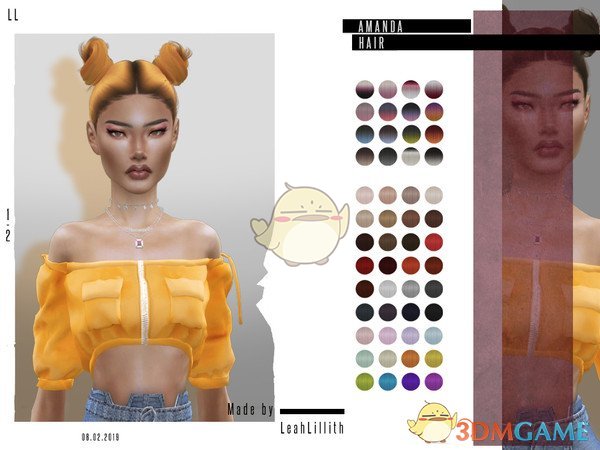 《模拟人生4》阿曼达的发型MOD