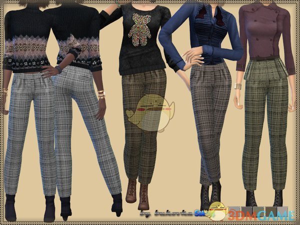 《模拟人生4》女性时髦长裤MOD
