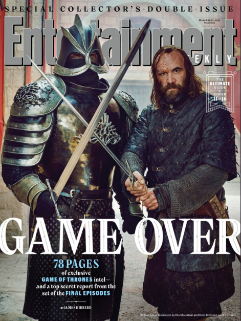 GameOver 《权力的游戏》主演登娱乐周刊杂志封面