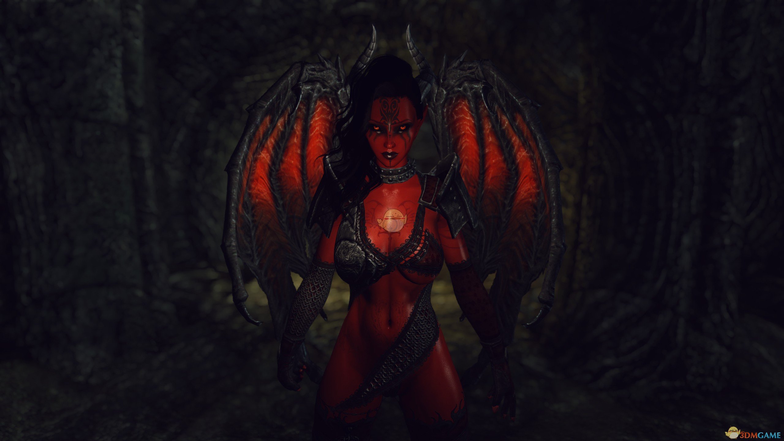 《上古卷轴5：天际》Amara红色性感恶魔女性随从MOD