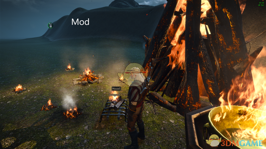 《巫师3：狂猎》新的火焰纹理MOD