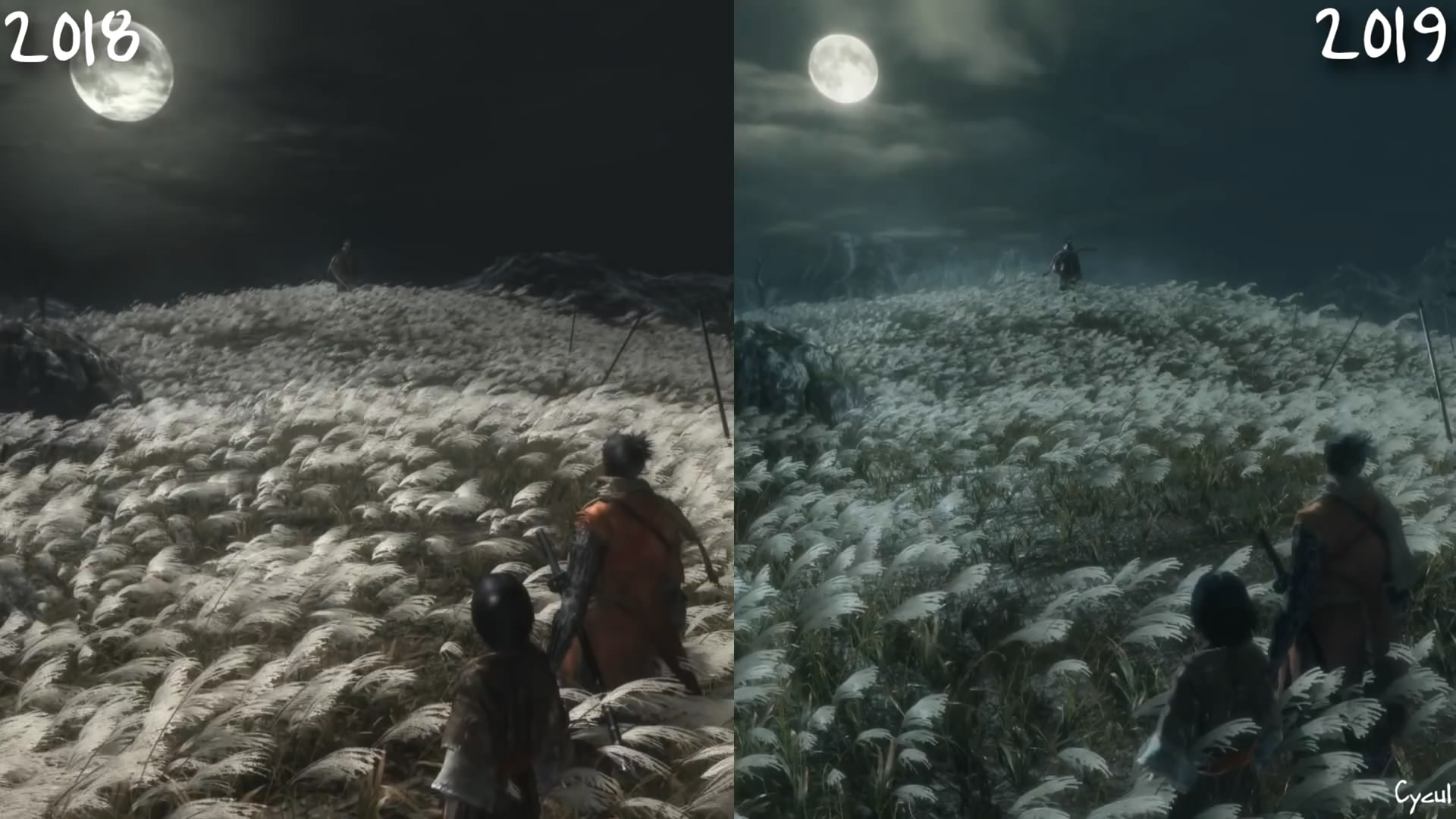 《只狼：影逝二度》早期版与新版对比 视觉效果进化