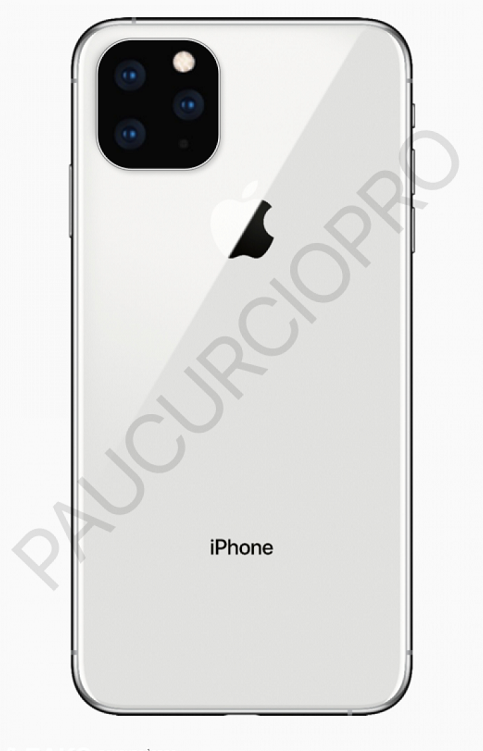 疑似iPhone 11 Max渲染图曝光 或将采用后置三摄