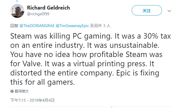前V社员工：Steam正在杀死PC游戏 30%抽成太荒谬